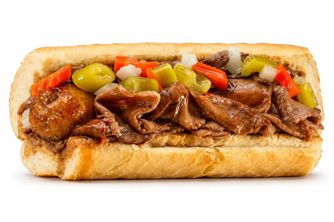 Beef Sausage Combo with Hot