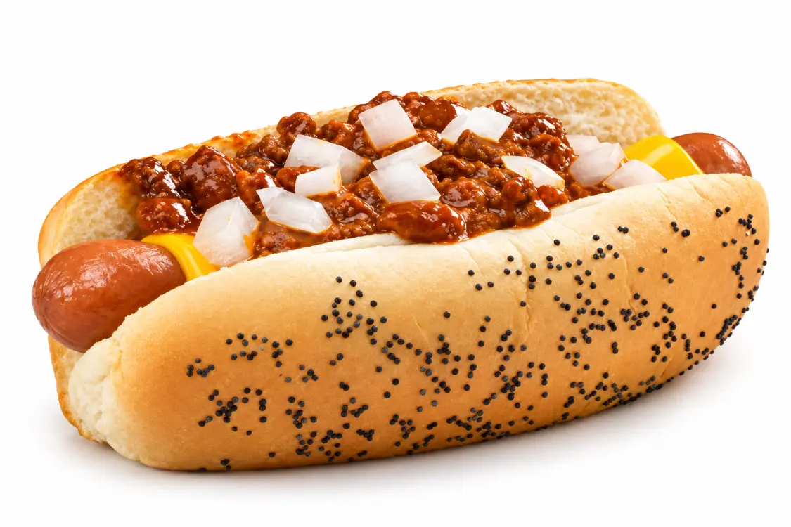 Classic chili dog