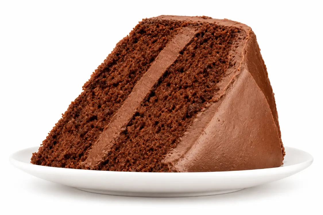 Elegant cake slice